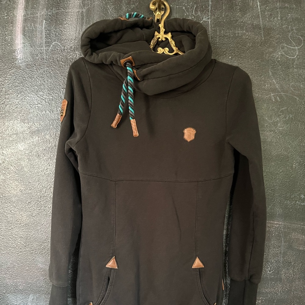 Naketano Pullover Tunic Hoodie Size Medium